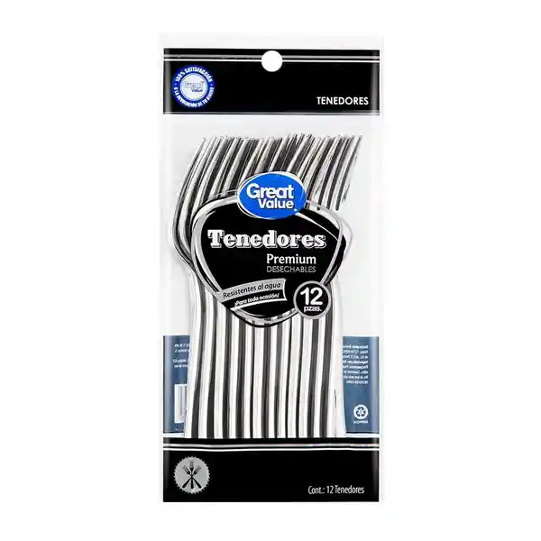 Great Value Tenedor Desechable