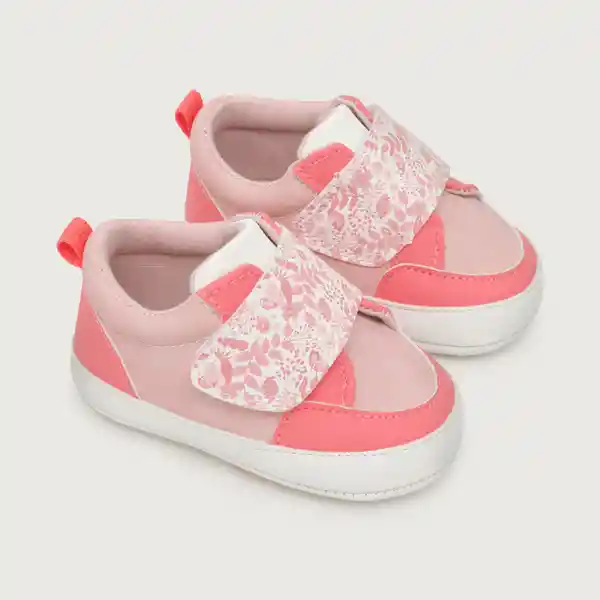 Zapatillas Urbana Velcro Print de Niña Bebé Rosado T.14 Opaline