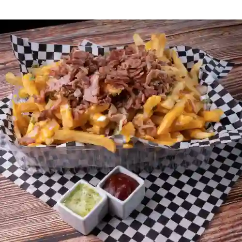 Papas Queso Cheddar y Tocino (gde)