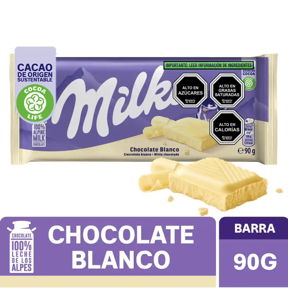 Chocolate Blanco Milka
