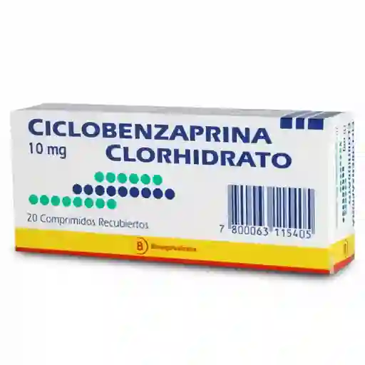 Ciclobenzaprina Clorhidrato Comprimidos Recubiertos
