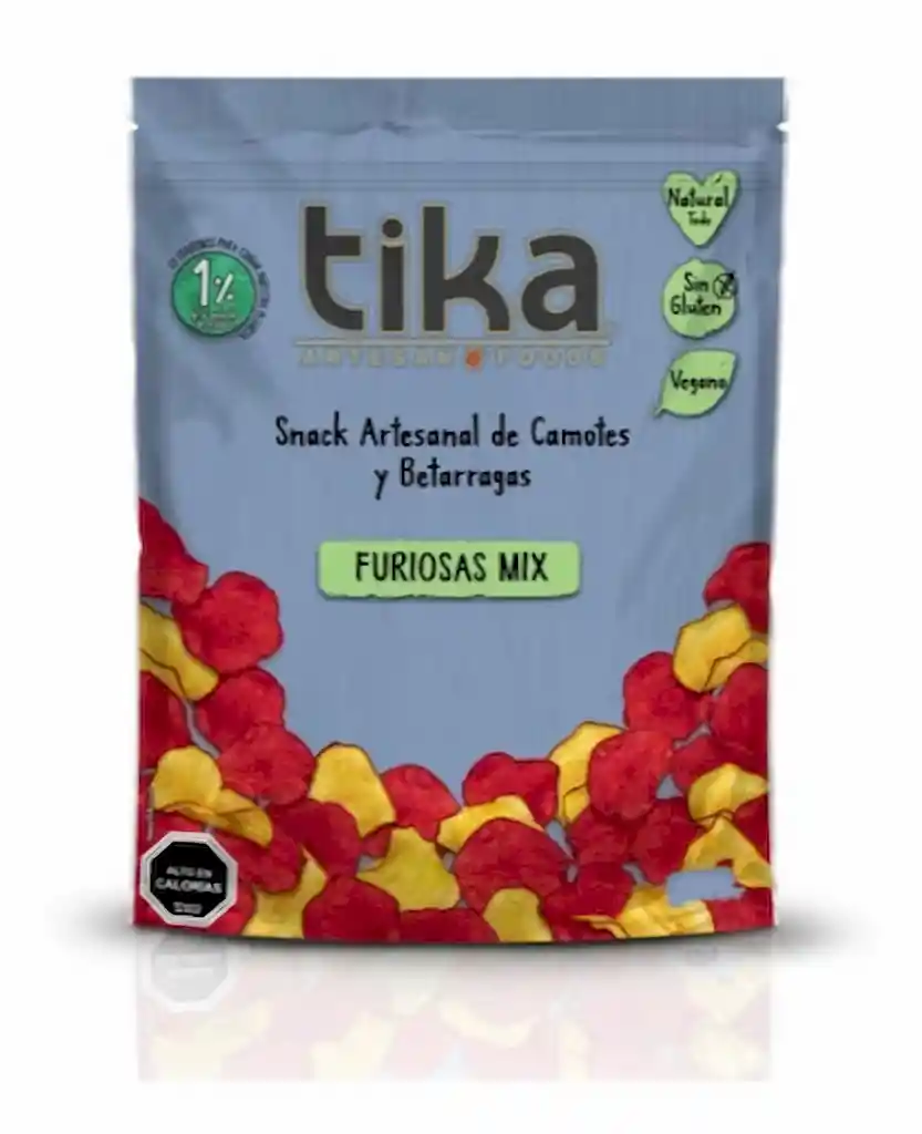 Tika Snack Artesanal de Camote y Betarragas Furiosas Mix