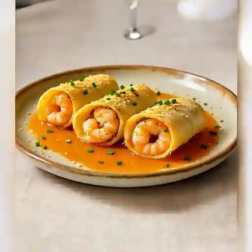 Camaron, Salmon, Queso Y Cebollin