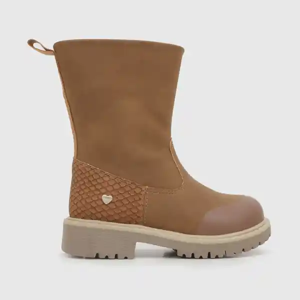 Botas Minimal Para Niña Café Talla 24 Colloky