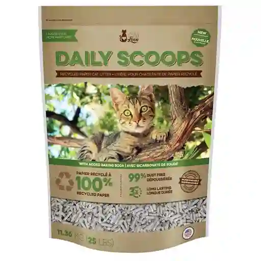 Cat Love Arena Para Gato Daily Scoops Paper Litter