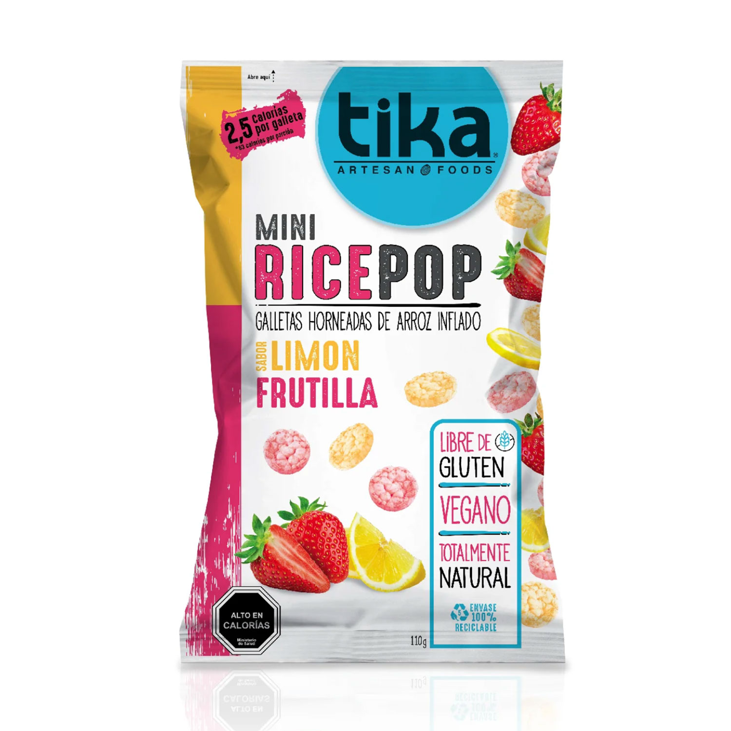 Tika Mini Rice Pop Limon Frutilla