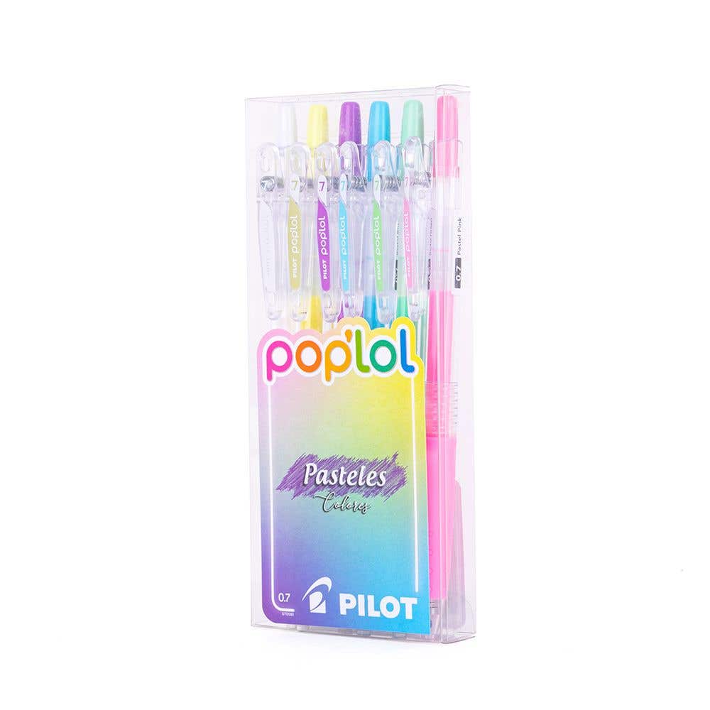 Set 6 Bolígrafo PopLol Metálicos Tinta Gel 0,7mm Pilot