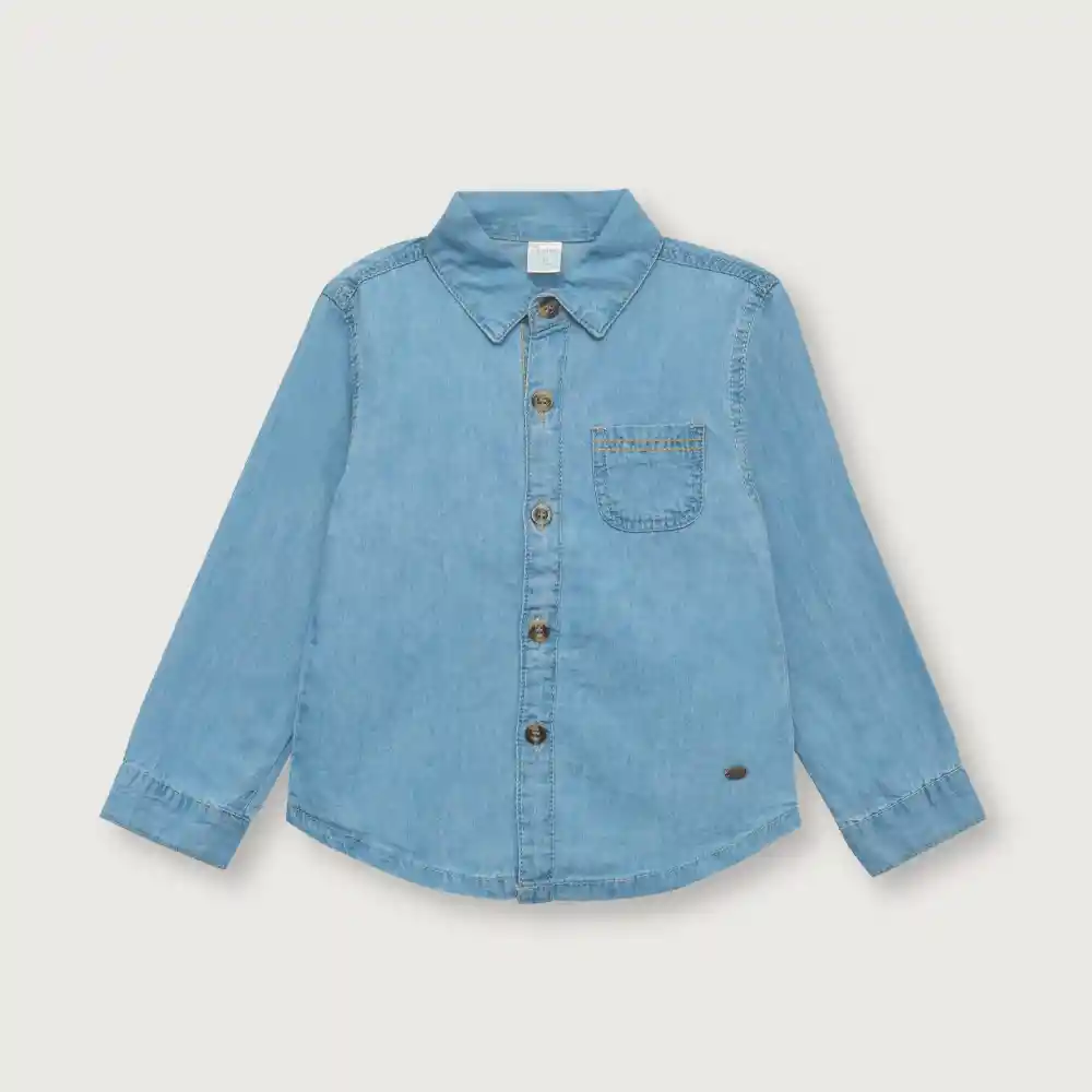 Camisa de Niño Aves Denim Talla 2A Opaline