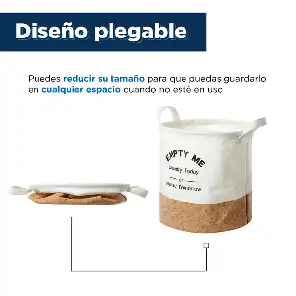 Organizador de Tela de Lavandería Suave Soft Wooden L Miniso