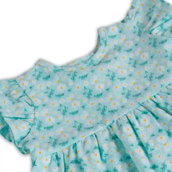 Vestido Bebé Niña Menta Talla 9 M