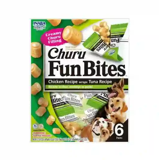 Churu Snack Perro Fun Bites Pollo y Atún