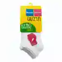 Pack Calcetines Tobillo Bambú Blanco Talla 5.6 Caffarena