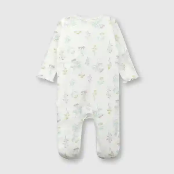 Osito Flores de Bebé Niña Off White Talla 3/6M Colloky