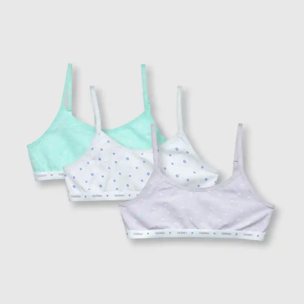 Pack Peto Estampado Niña Lila Talla 10a