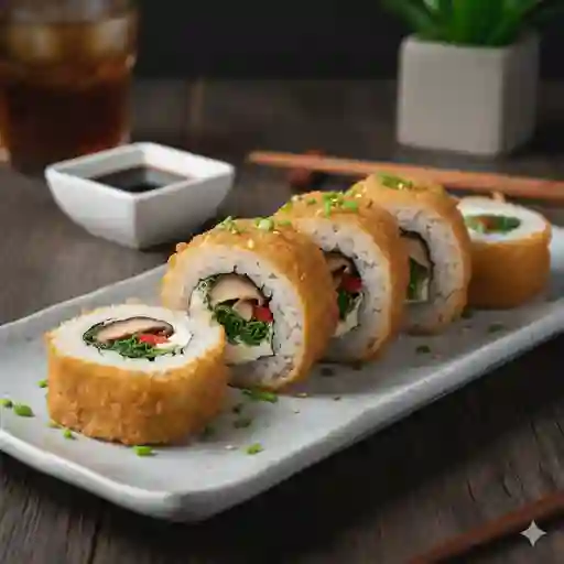 Rolls Fritos de Champiñón