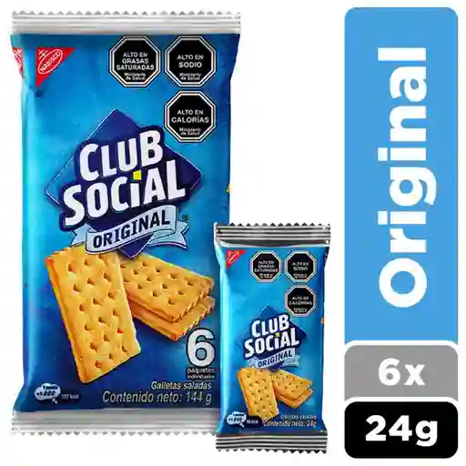 Galleta Club Social Pack 6 Paquete