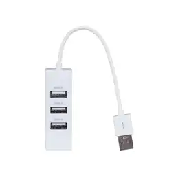 Adaptador USB de 4 Puertos Blanco Miniso