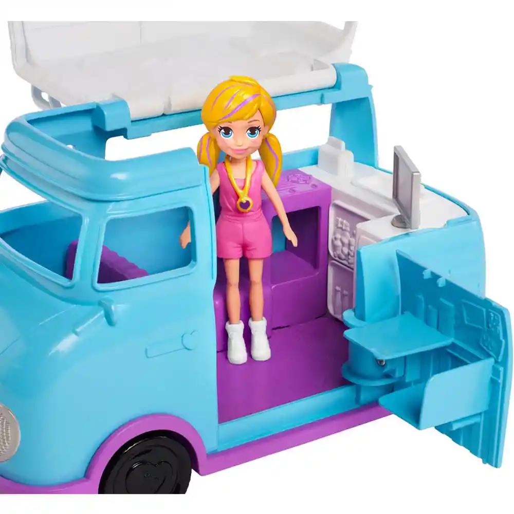 Polly Pocket Juguete Furgoneta de Campamento