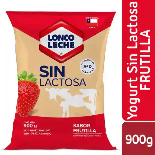 Loncoleche Yogurt sin Lactosa Sabor a Frutilla