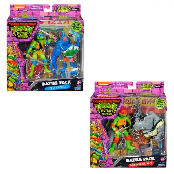 Tortugas Ninja Pack Figura de Acción Mutantes Vs.