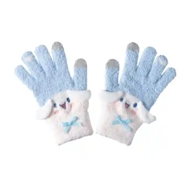 Guantes de Invierno Azul y Blanco Miniso