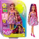 Barbie Muñeca Totally Hair Vestido de Flores