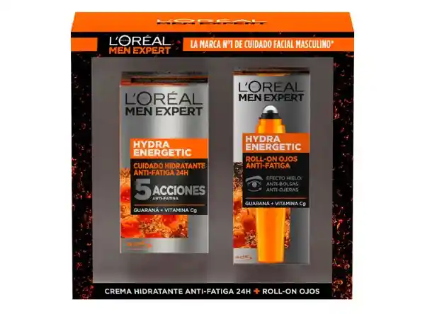 L'Oréal París Kit Crema Men Energetic + Roll-On