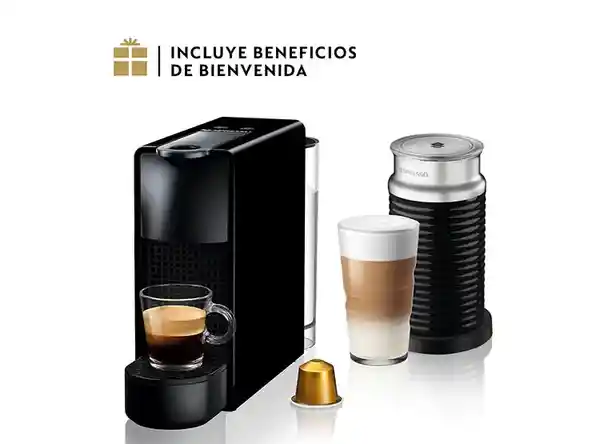 Essenza Cafetera Mini Espumador de Leche Negro C30