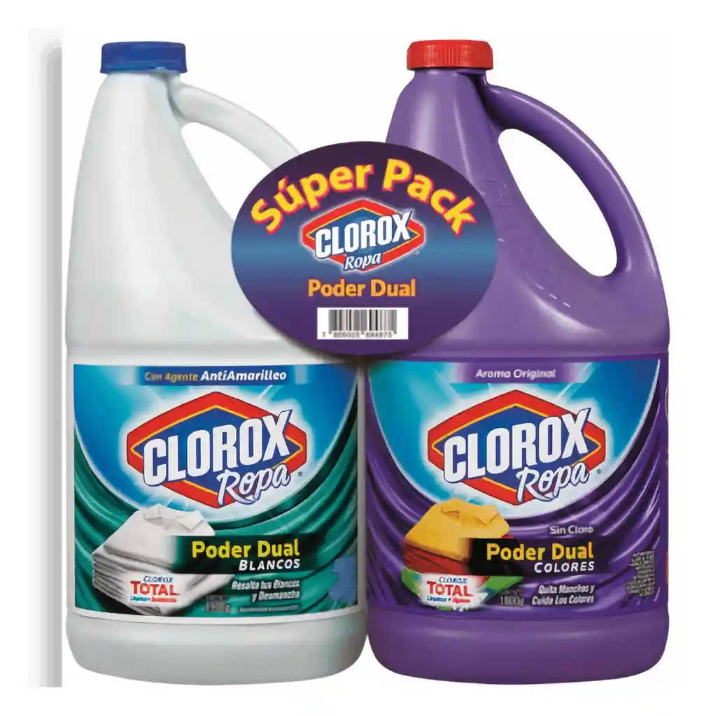 Clorox Poder Dual + Blancos 1.8 Kg