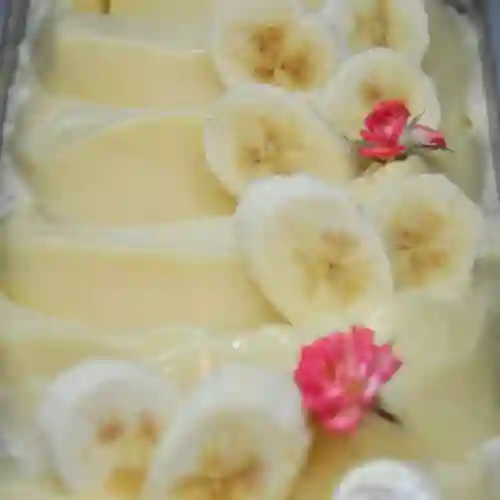 Platano con Leche Condensada