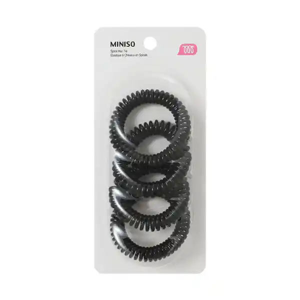 Paquete de Ligas Para Cabello Espiral Miniso