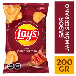 Lays Snack de Papas Fritas Sabor Jamón Serrano