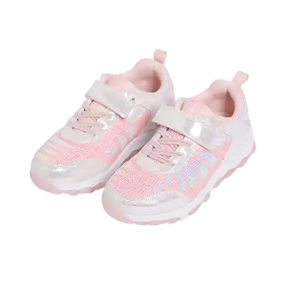 Zapatilla Luces Niña Rosado Pillin 32