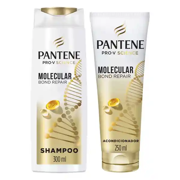 Shampoo y Acondicionador Pantene Molecular Bond Repair 300 mL