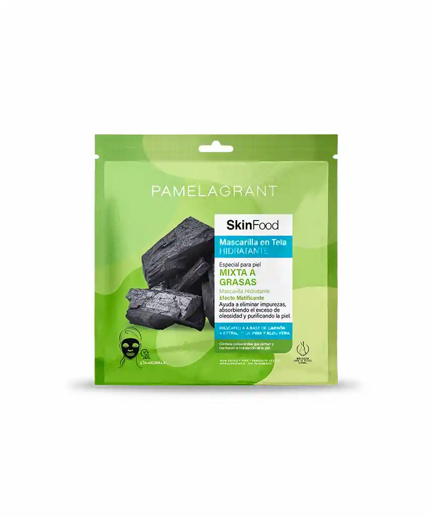 Pamela Grand Mascarilla en Tela Hidratante para Pieles Mixtas a Grasas