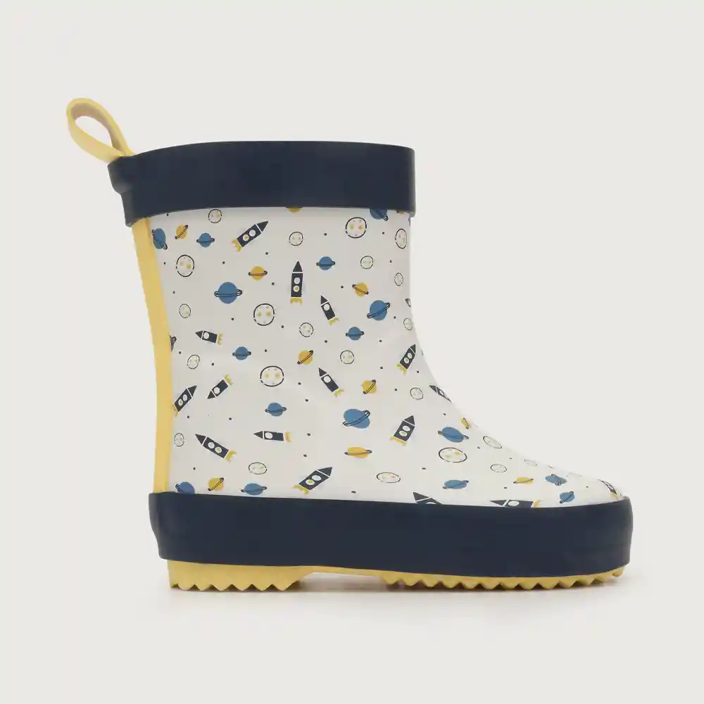 Botas Estampado Espacial Niño Azul Talla 28