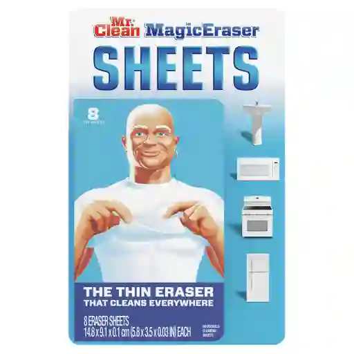 Mr. Clean Paño Limpiador Magic Eraser Sheets 8 Hojas