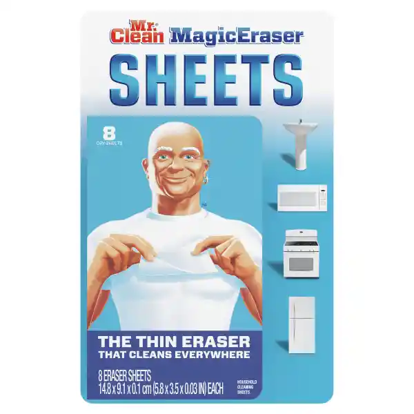 Mr. Clean Paño Limpiador Magic Eraser Sheets 8 Hojas