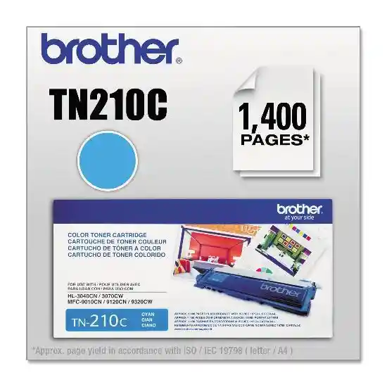Brother Cartucho de Toner Cyan TN210C P/Hl-3040CN/3070CW