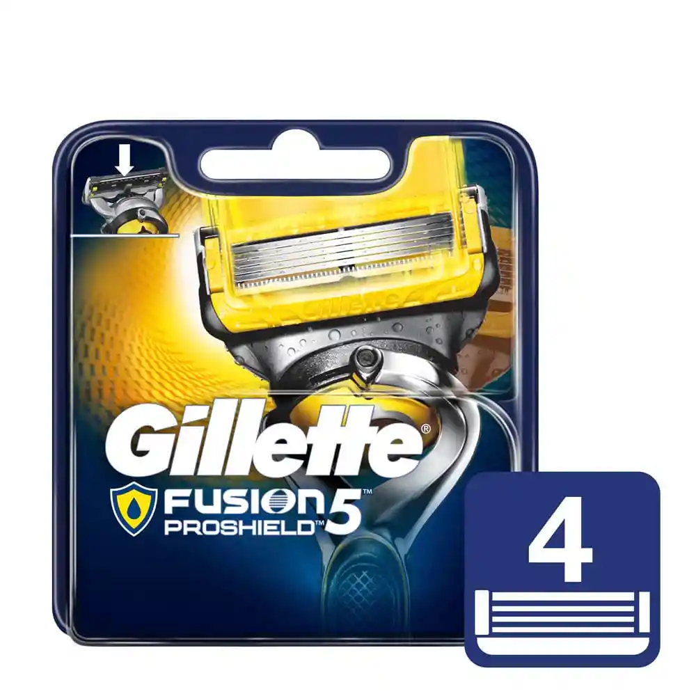 Gillette Hojas Y Maquinas De Afeitar Gille Fusi Progl Repx4