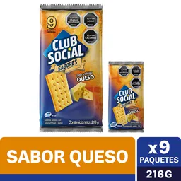 2 x Galleta Club Social 9 x 24 g Queso