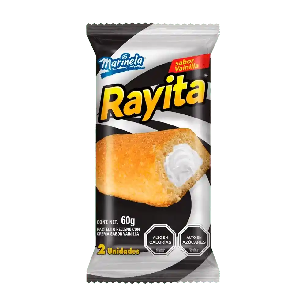 Rayita Pastelito Relleno Crema Vainilla