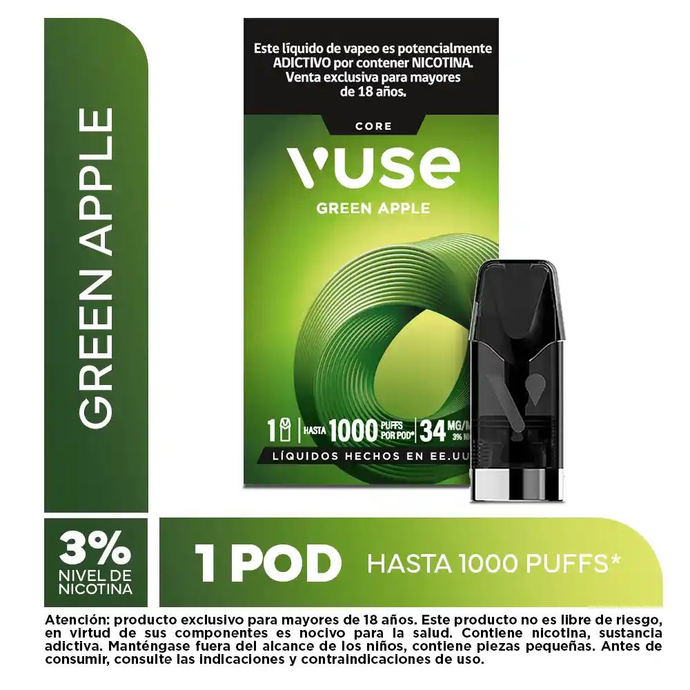 Vuse 1 Pod Green Apple