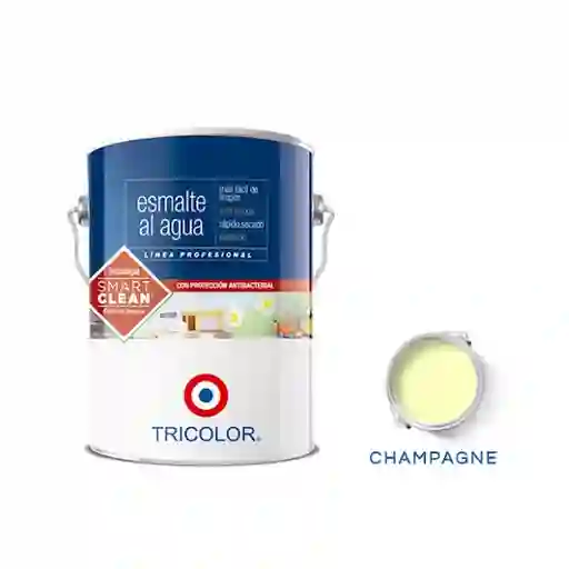Tricolor Esmalte al Agua Profesional Champagne 3.78 L