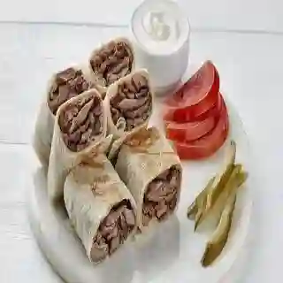 Shawerma Árabe Carne con Papa Frita ,Bebida