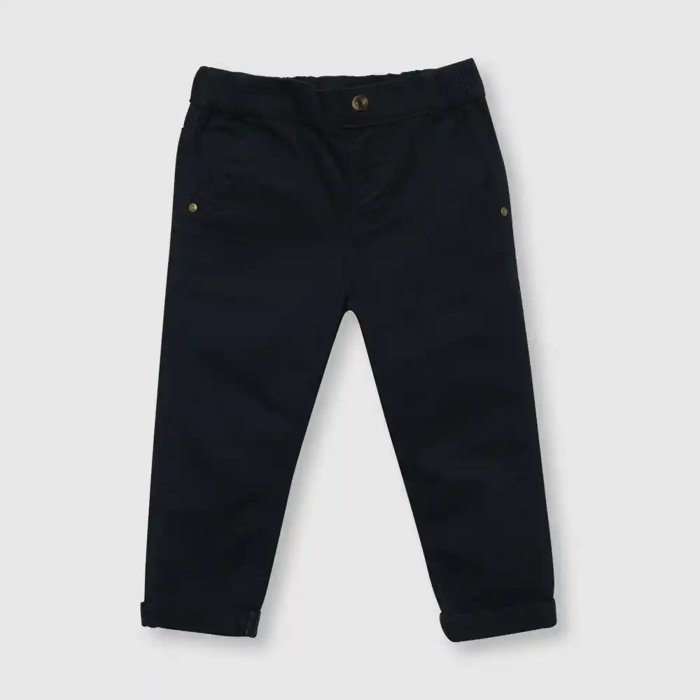 Pantalón Esencial De Niño Navy Talla 4a