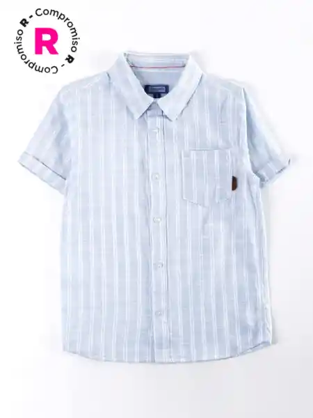 Harvest Camisa Manga Corta Light Celeste 8 V26
