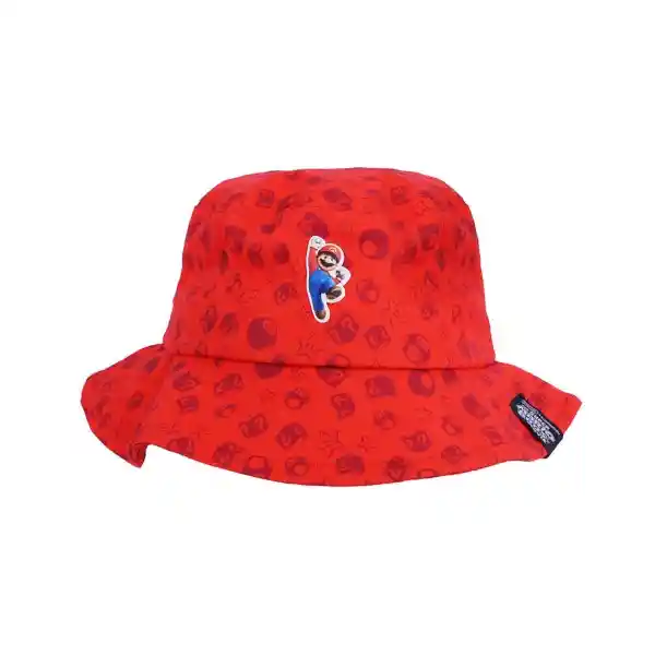 Sombrero Bucket Super Mario Bros Rojo Miniso