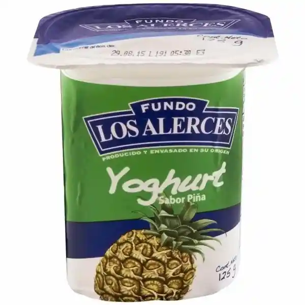 Fundo Los Alerces Yogurt Pina