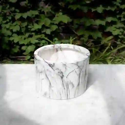 Macetero De Cerámica Nórdico Blanco M